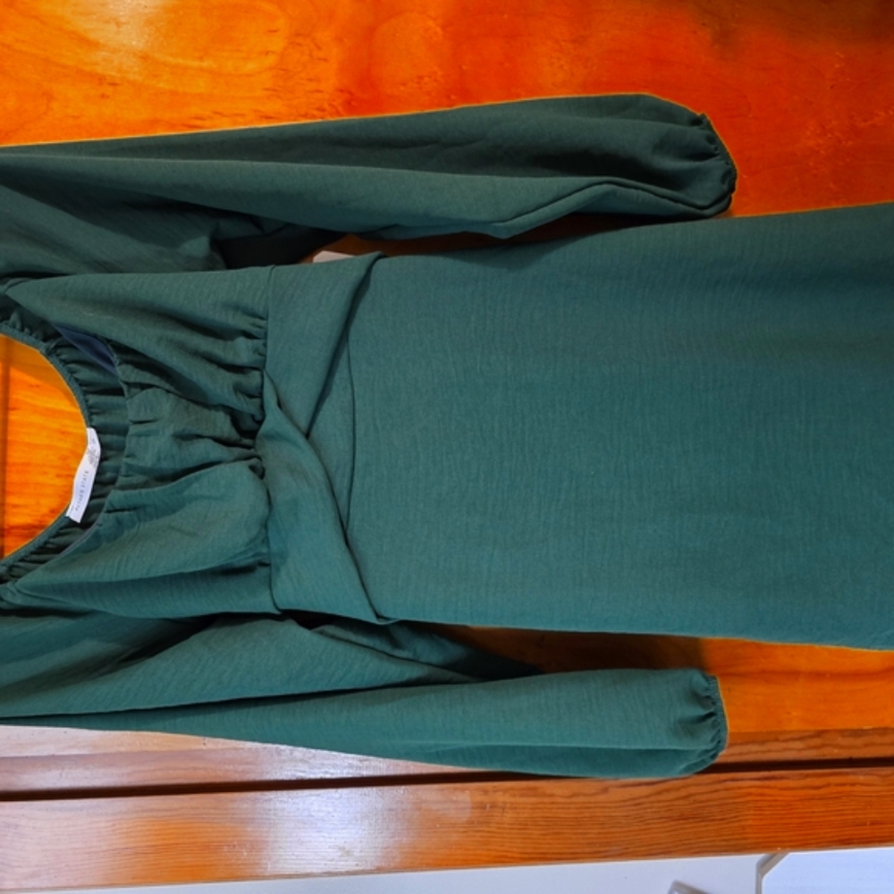 Altar'd State Forest Green DRESS MEDIUM